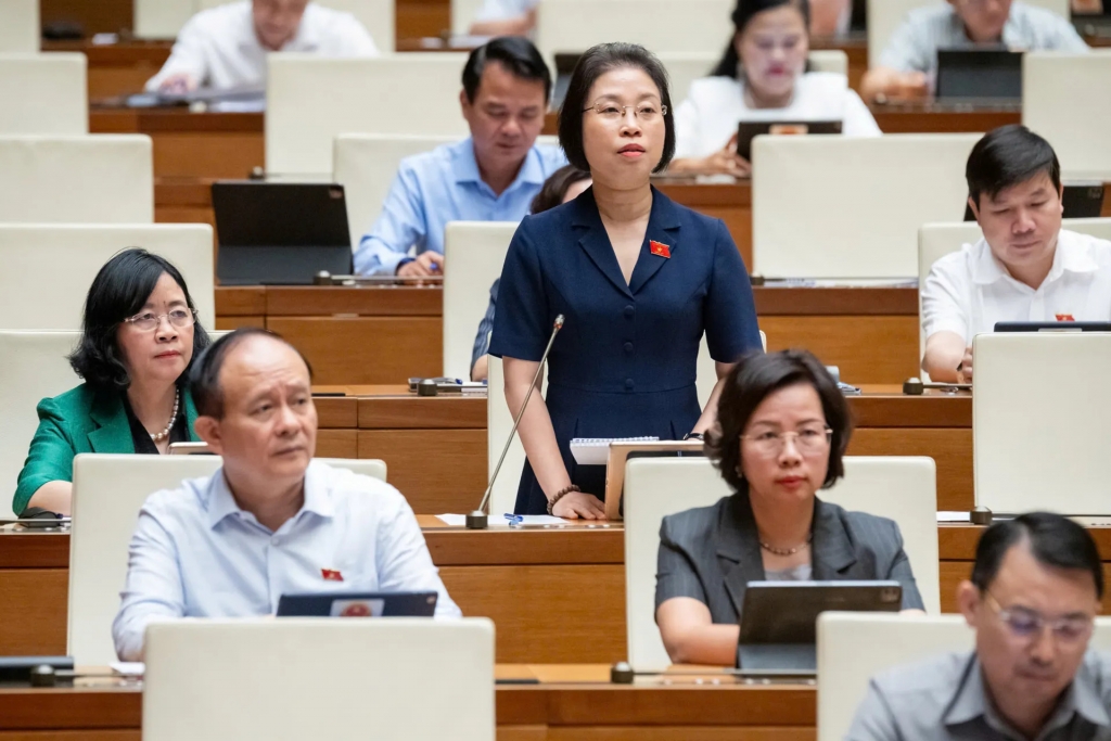 Đại biểu Quốc hội Phạm Thị Thanh Mai, Phó trưởng Đoàn chuyên trách Đoàn đại biểu Quốc hội TP Hà Nội. Ảnh: media.quochoi.vn